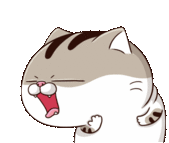 Ami Fat Cat Yuck Sticker - Ami Fat Cat Yuck Vomit Stickers