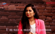Shreya Ghoshal Morning Person GIF - Shreya Ghoshal Morning Person Not A Morning Person GIFs