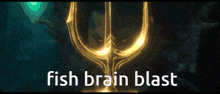 a video game screen says fish brain blast