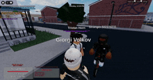 a screenshot of a video game with giorgi volkov in the middle