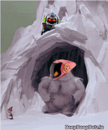 Beepboopbotz Ice Cave GIF - Beepboopbotz Ice Cave Survivor Bonus GIFs