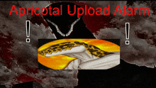 an apricotal upload alarm sign with a picture of a snake on it