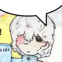 a drawing of a girl with a sweater that says zers