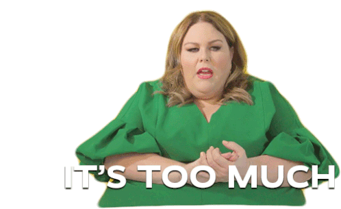 Its Too Much Chrissy Metz Sticker - Its Too Much Chrissy Metz Excessive Stickers
