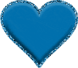 Heart Blue Blue Glitter Sticker - Heart Blue Blue Glitter Blue Glitter Heart Stickers