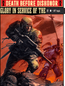 a poster that says death before dishonor glory in service of the #