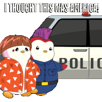 Police Penguin Sticker - Police Penguin Pudgy Stickers