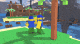 a screenshot of a video game with a person named estate in the background
