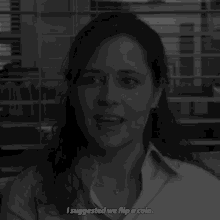 The Office Pam Beesly GIF - The Office Pam Beesly I Suggested We Flip A Coin GIFs