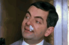Why Hello GIF - Mr Bean Rowan Atkinson Nose GIFs