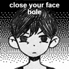 Omori Close Your Face Hole GIF - Omori Close Your Face Hole GIFs