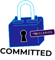 a blue padlock with the word committed underneath