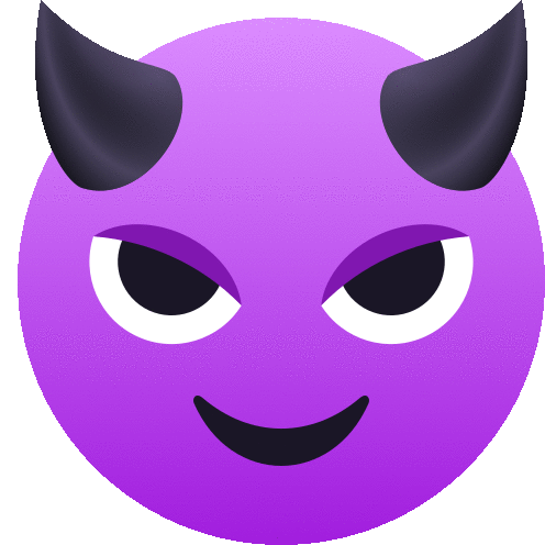 devil smiley face emoticon