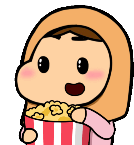 Popcorn Movie Sticker - Popcorn Movie Show Stickers