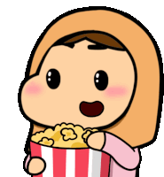 Popcorn Movie Sticker - Popcorn Movie Show Stickers