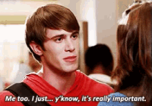 Me Too. I Just... Y'Know.... It'S Really Important - Glee GIF - Metoo GIFs