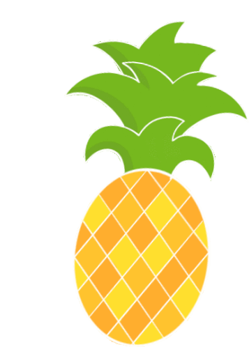 Pineapple Yellow Sticker - Pineapple Yellow Green Stickers