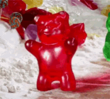 Gummy Bear Walking GIF - Gummy Bear Walking Im Coming GIFs