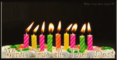 Happy Birthday Candles GIF - Happy Birthday Candles Wish You All The Best - Discover & Share GIFs