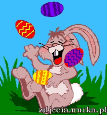 Happy Easter Bunny GIF - Happy Easter Bunny Juggling GIFs