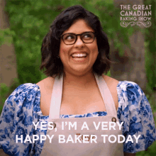 yes im a very happy baker today zoya the great canadian baking show 604 im one happy baker
