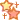 three stars with a cross in the middle are floating in the air on a white background .