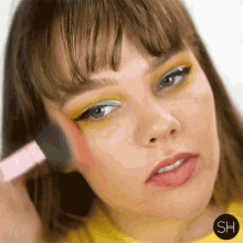 blush on lining blending contour makeup