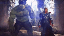Thor Hulk GIF - Thor Hulk Smash GIFs