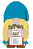Gnome Ugly Sweater Sticker - Gnome Ugly Sweater Stickers