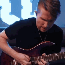 Playing My Electric Guitar Cole Rolland GIF - Playing My Electric Guitar Cole Rolland Playing My Instrument GIFs