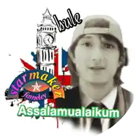 a picture of a man with the words " abule " on the top
