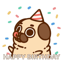 Happy Birthday Pug GIFs | Tenor