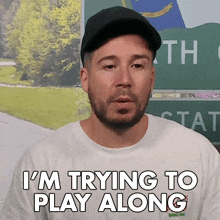 Im Trying To Play Along Vinny Guadagnino GIF - Im Trying To Play Along Vinny Guadagnino Jersey Shore Family Vacation GIFs