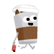 traveling coffee mug coffee to go lattee to go animated coffee travel cup