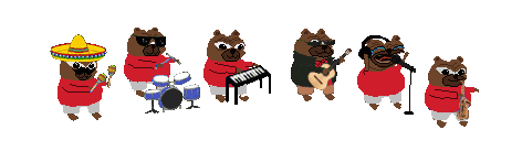 Bear Band Sticker - Bear Band Stickers