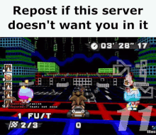 Repost If This Server Doesnt Want You In It Brown Sonic GIF