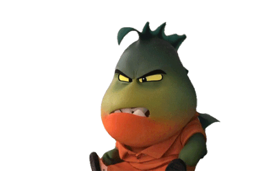 Angry Mr Piranha Sticker - Angry Mr Piranha The Bad Guys Stickers