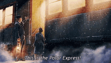 this is the polar express snow train polar express
