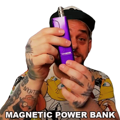 Magnetic Power Bank Doodybeard Sticker - Magnetic Power Bank Doodybeard Magnetic Power Storage Stickers