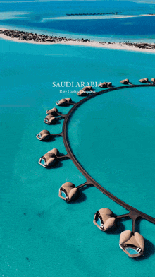 an aerial view of saudi arabia with ritz carlton nuguesa