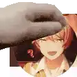 a person is putting a hat on a girl in a circle .