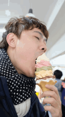 eating ice cream sweet