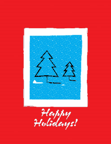 downsign happy holidays holiday card window