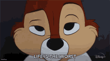 Life Is The Worst Chip GIF - Life Is The Worst Chip Chip N Dale Rescue Rangers GIFs