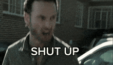 Rick Grimes Shut Up GIF - Rick Grimes Shut Up Twd GIFs