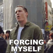 Forcing Myself Parker Cannon GIF - Forcing Myself Parker Cannon The Story So Far GIFs