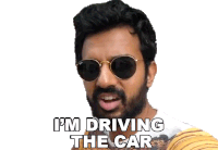 Im Driving The Car Faisal Khan Sticker