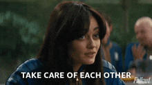 Take Care Of Each Other Lucy Maclean GIF - Take Care Of Each Other Lucy Maclean Fallout GIFs
