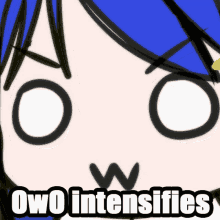 Owo Intensifies Lucky Star GIF