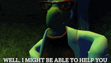 a cartoon character says well i might be able to help you in a dark room